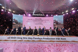 潘多拉 (Pandora) 耗资 1.5 亿美元的工厂在平阳省破土动工