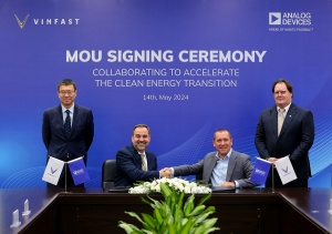 Analog Devices 与 VinFast 合作开发电动汽车解决方案