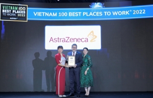 阿斯利康荣获 2022 年越南最佳工作场所 100 强