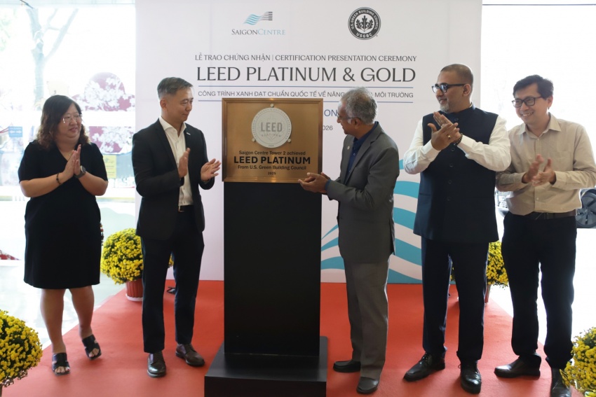 西贡中心获得 LEED 白金级和金级认证