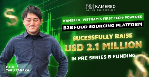 越南 B2B 食品采购平台 KAMEREO 获得 210 万美元 B 轮预融资