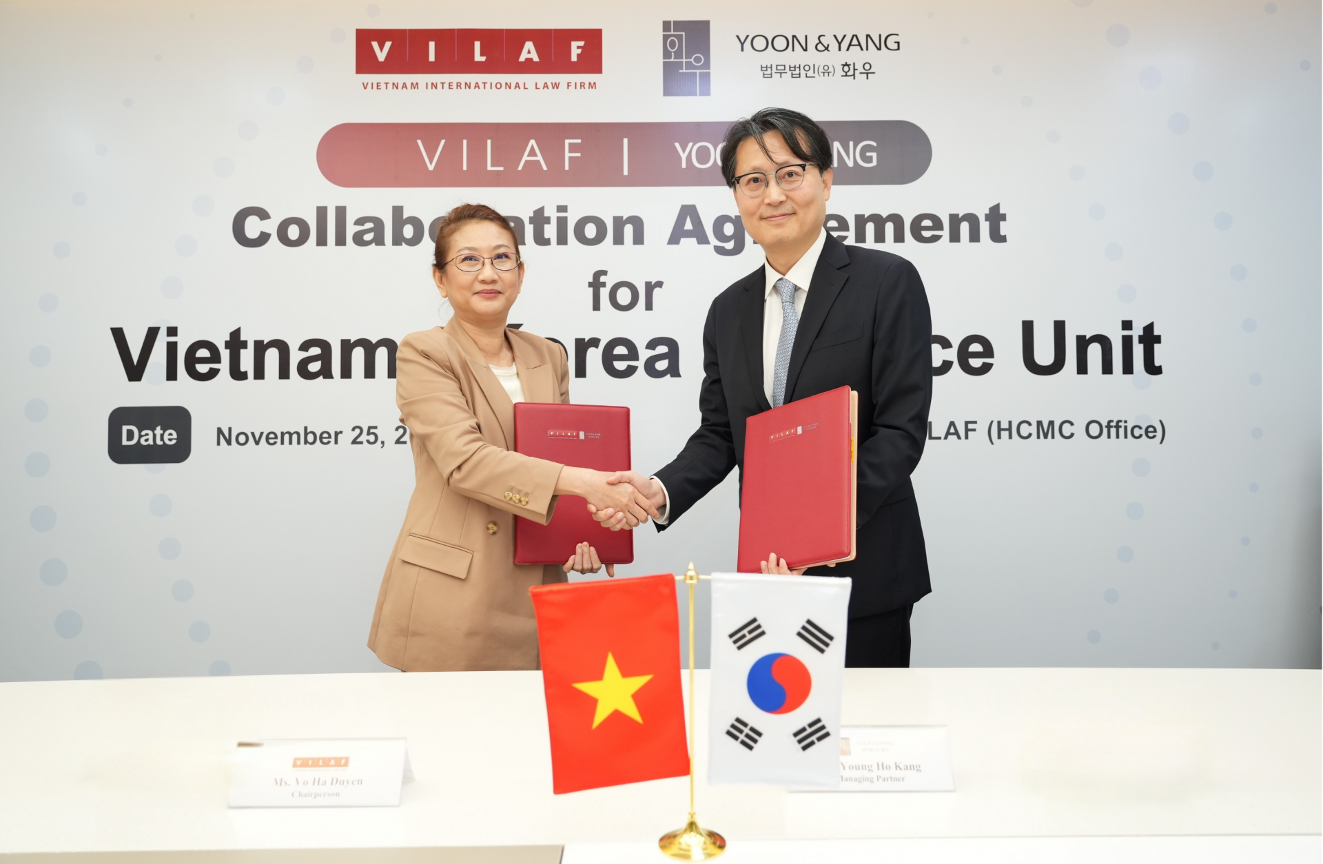 VILAF 和 Yoon & Yang 成立越南-韩国实践中心