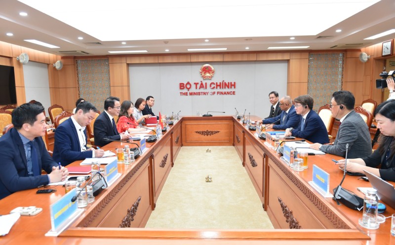 双方于6月15日在河内举行会晤。 (图片:财政部)
