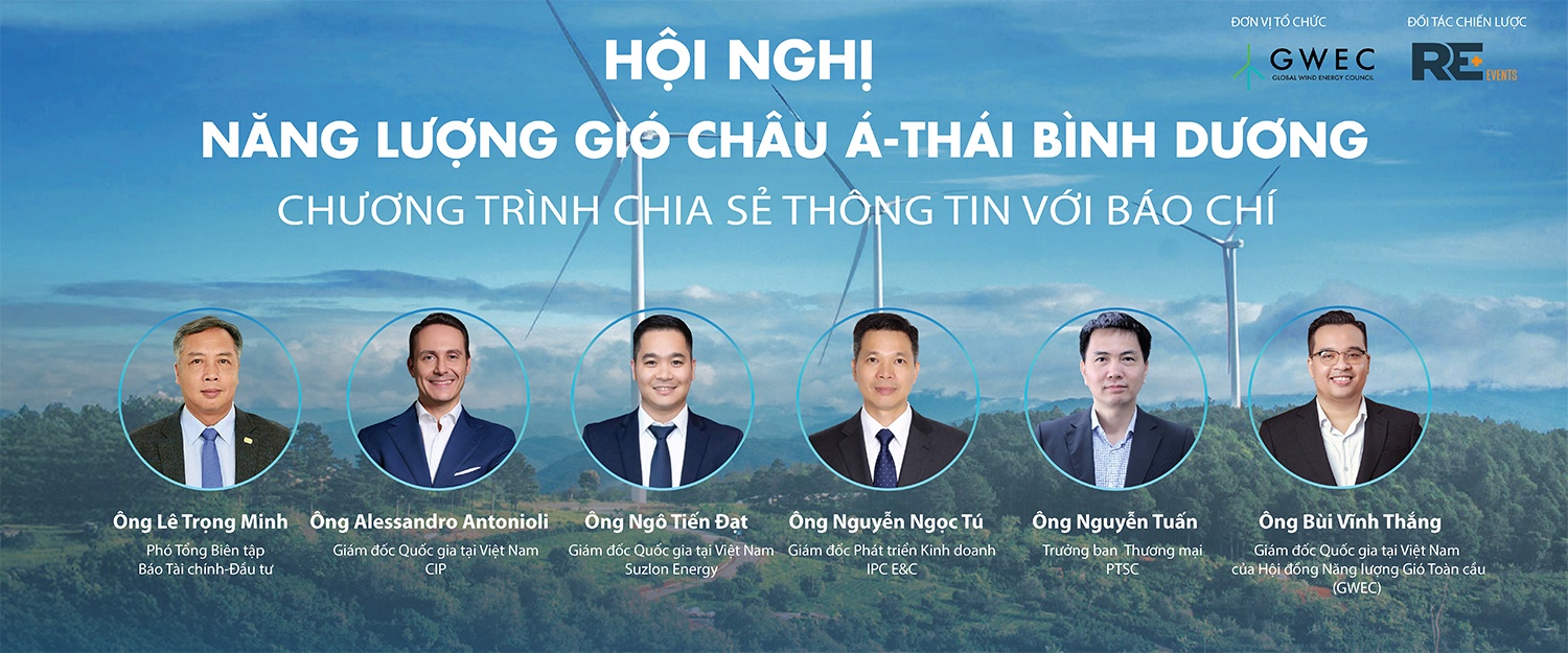 河内将举办亚太地区首屈一指的风能盛会