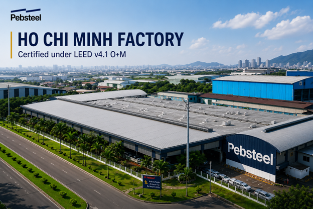 Pebsteel 工厂因可持续运营而获得 LEED 金级认证
