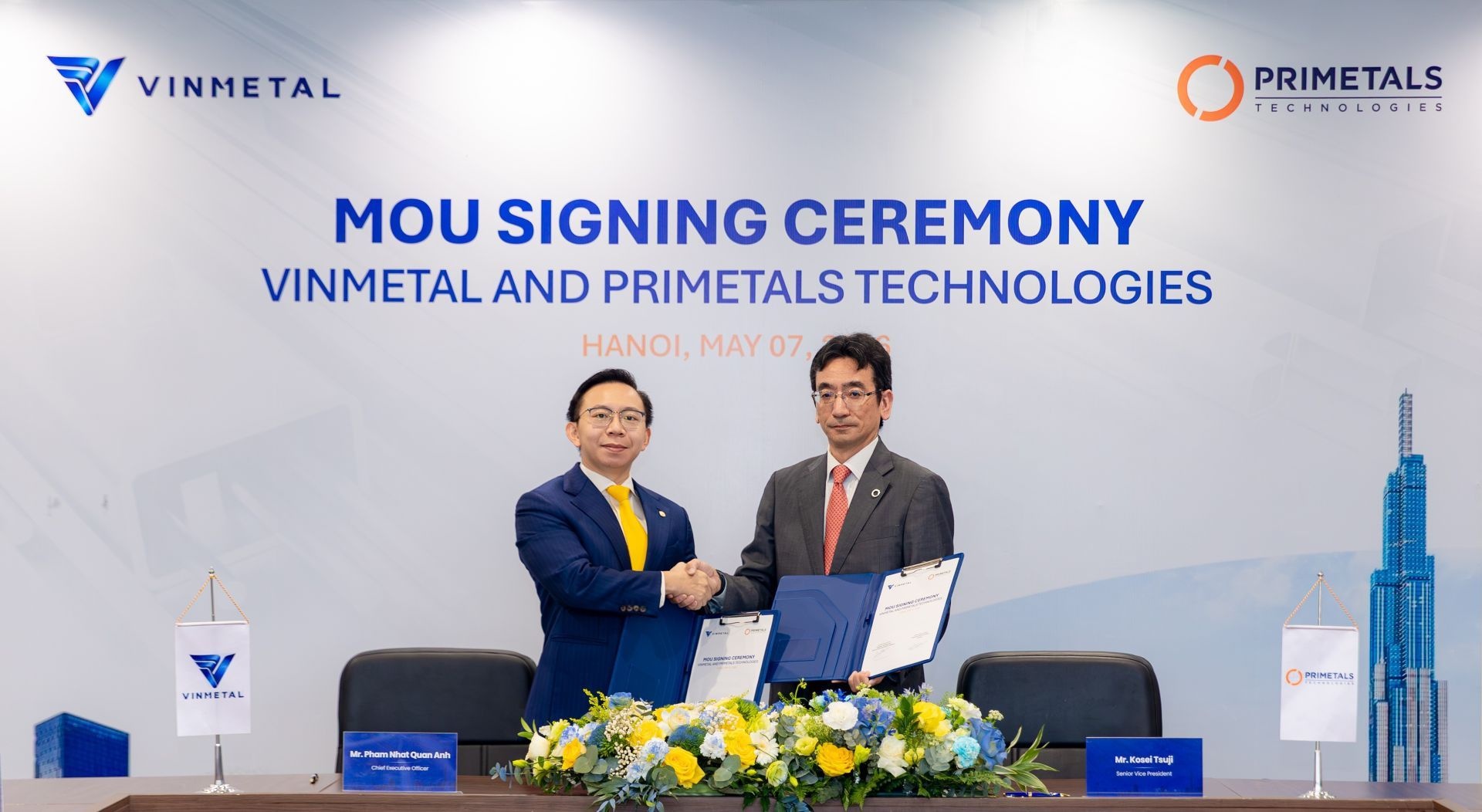 VinMetal 与普锐特冶金技术合作建设大型钢铁联合企业