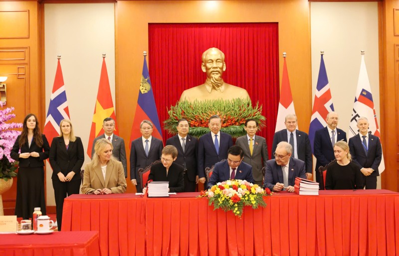 越南与EFTA四国签署自由贸易协定,涵盖投资与政府采购