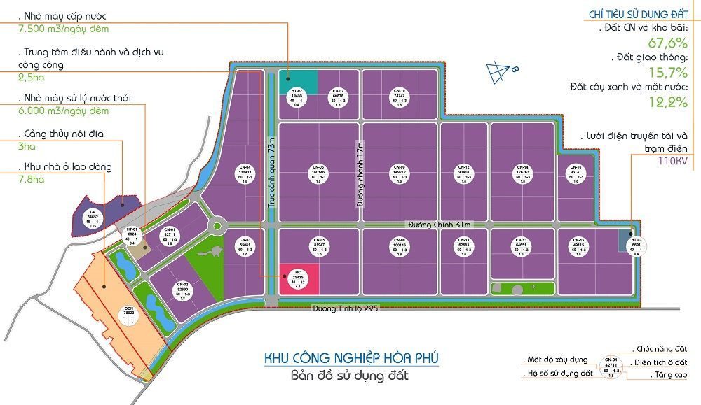 Khu công nghiệp Hòa Phú mở rộng - Tỉnh Bắc Giang图2