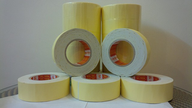 Băng dính xốp vàng