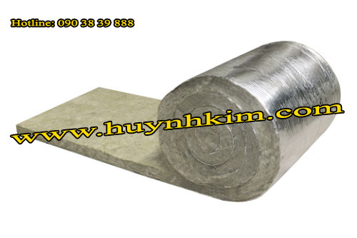 Bông khoáng cuộn có giấy bạc
