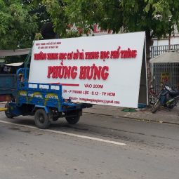 Bảng hiệu Alu trường cấp 3 Phùng Hưng