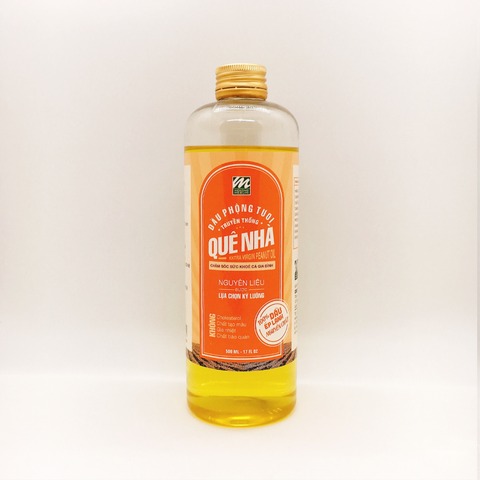 Dầu phộng tươi nguyên chất ép lạnh 500ml