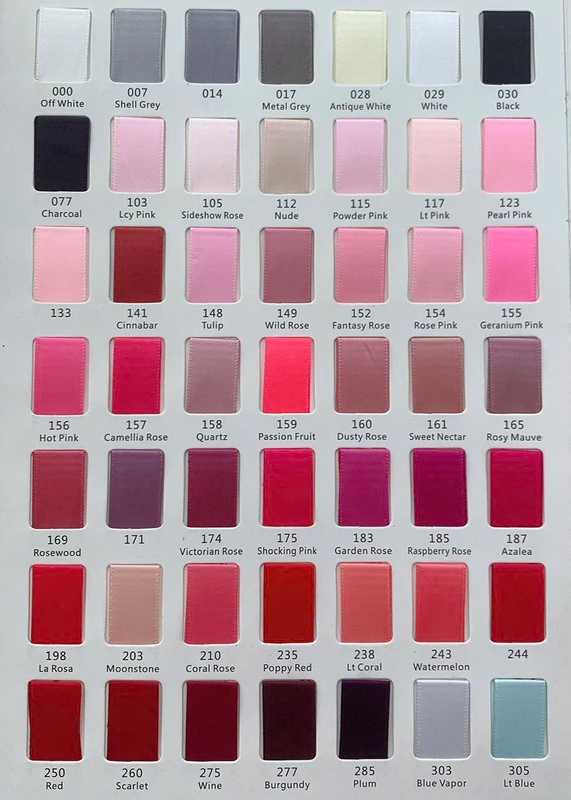 Bảng màu ruy băng lụa Satin