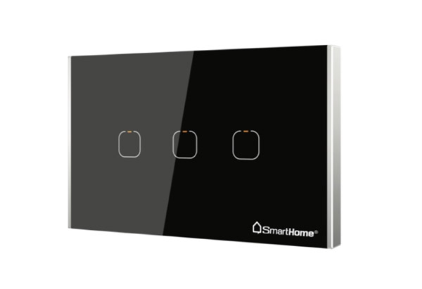 Thiết bị điều khiển 3 kênh zigbee hình chữ nhật SH-CT3Z-T3-Pro bản Luxury