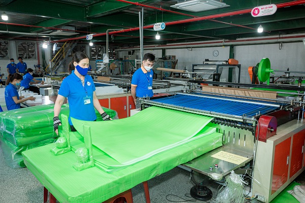 Máy cắt túi PE Foam