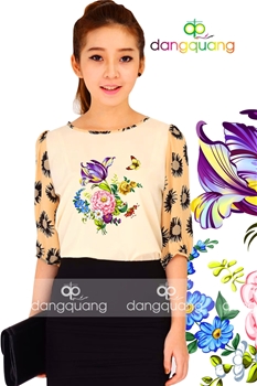 In sơ mi nữ