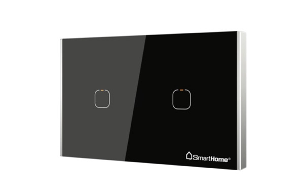 Thiết bị điều khiển 2 kênh zigbee hình chữ nhật SH-CT2Z-T3-Pro bản Luxury