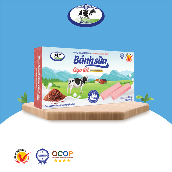 Bánh sữa gạo lứt Long Thành Premium