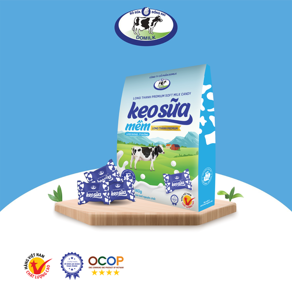 Kẹo sữa mềm Long Thành Premium ít đường