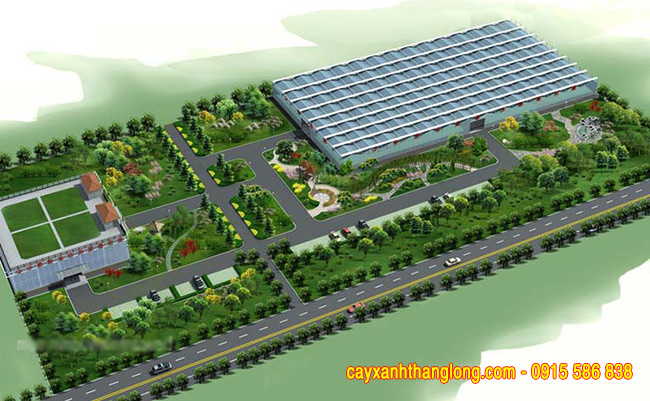 Thiết kế thi công cảnh quan khu công nghiệp