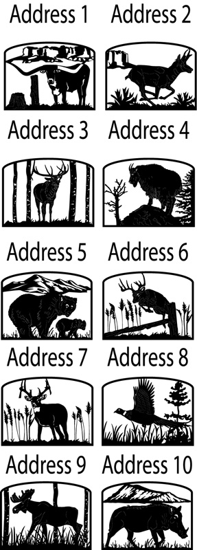 Mẫu cắt cnc - Address Signs