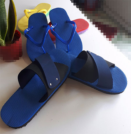Dép đế 2 lớp xanh lam