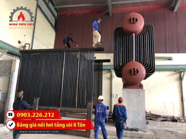 Nồi hơi tầng sôi 8 tấn