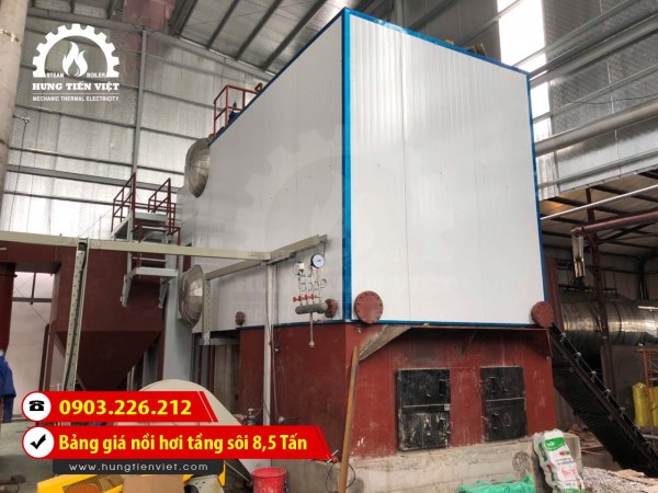 Nồi hơi tầng sôi 8.5 tấn