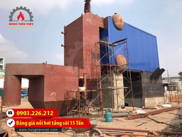 Nồi hơi tầng sôi 15 tấn