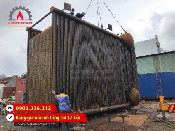 Nồi hơi tầng sôi 12 tấn