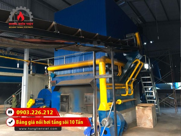 Nồi hơi tầng sôi 10 tấn