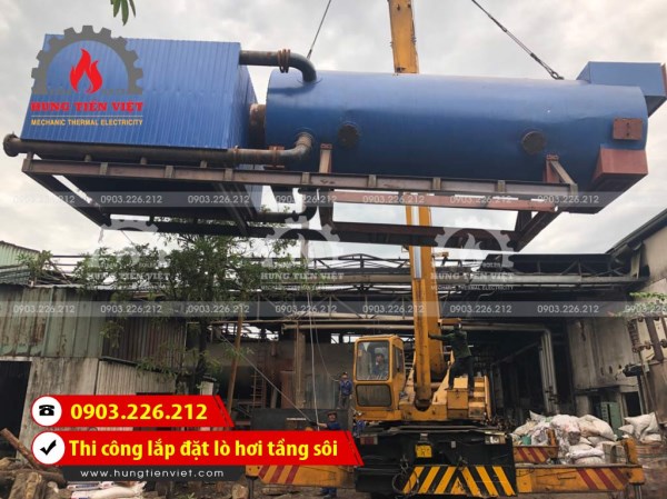 Thi công lắp đặt nồi hơi tầng sôi