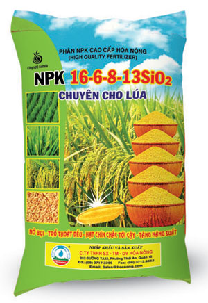 Phân NPK 16-6-8-13 SiO2