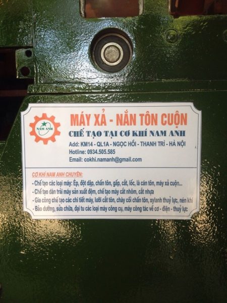 Máy xả nắn tôn cuộn