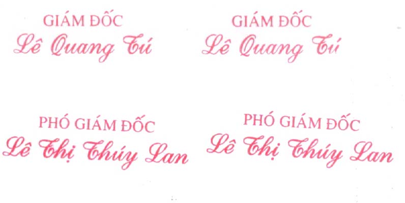 Khắc dấu chức danh