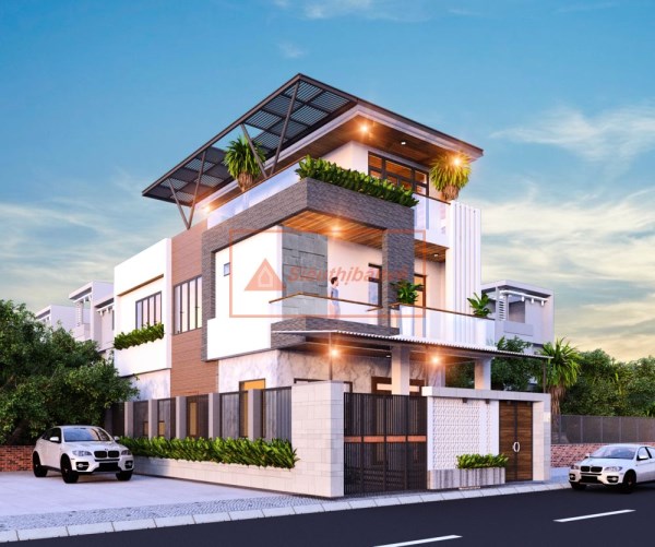 Nhà 2,5 tầng