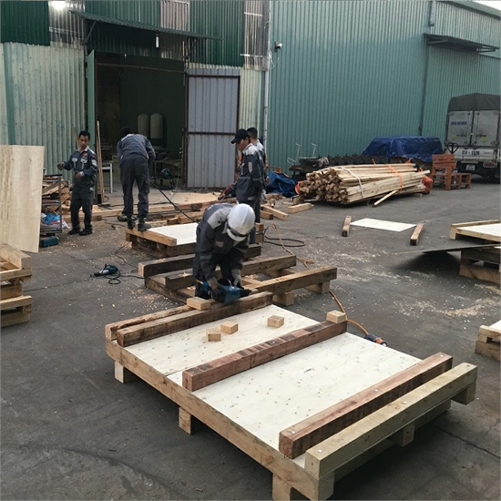Pallet gỗ 2 hướng nâng 2 tấn