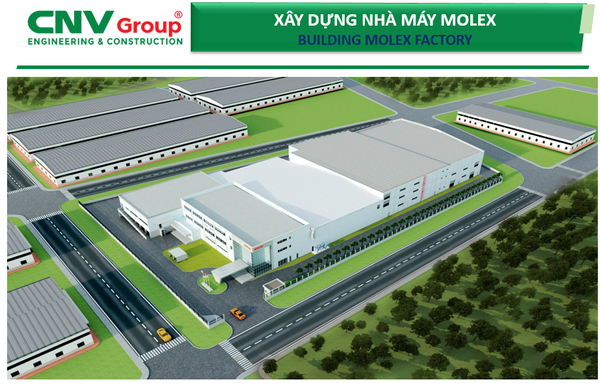 Xây dựng nhà máy mới giai đoạn 2 của Molex