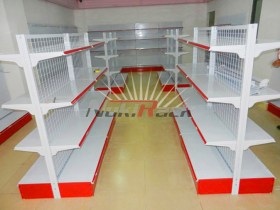 Giá kệ siêu thị kép lưới