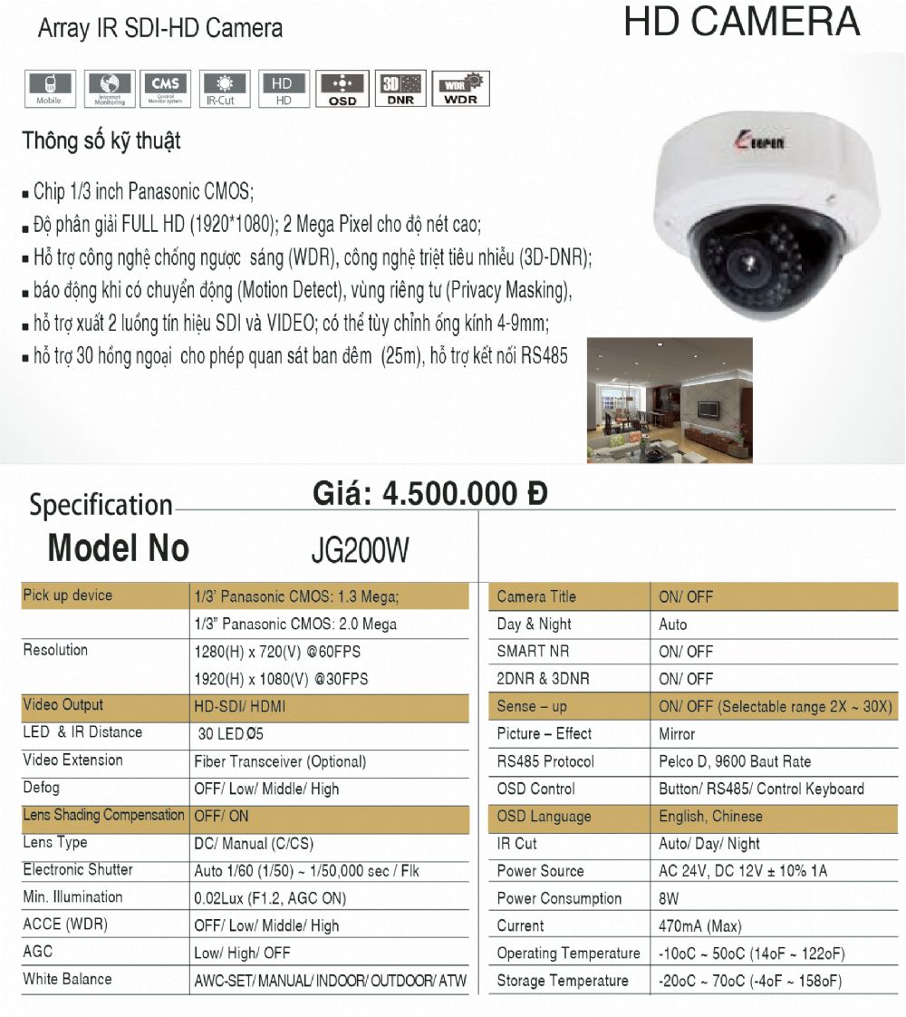 Camera JG200W