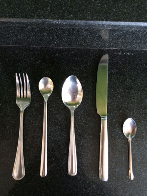 Bộ dao, muỗng, nĩa inox