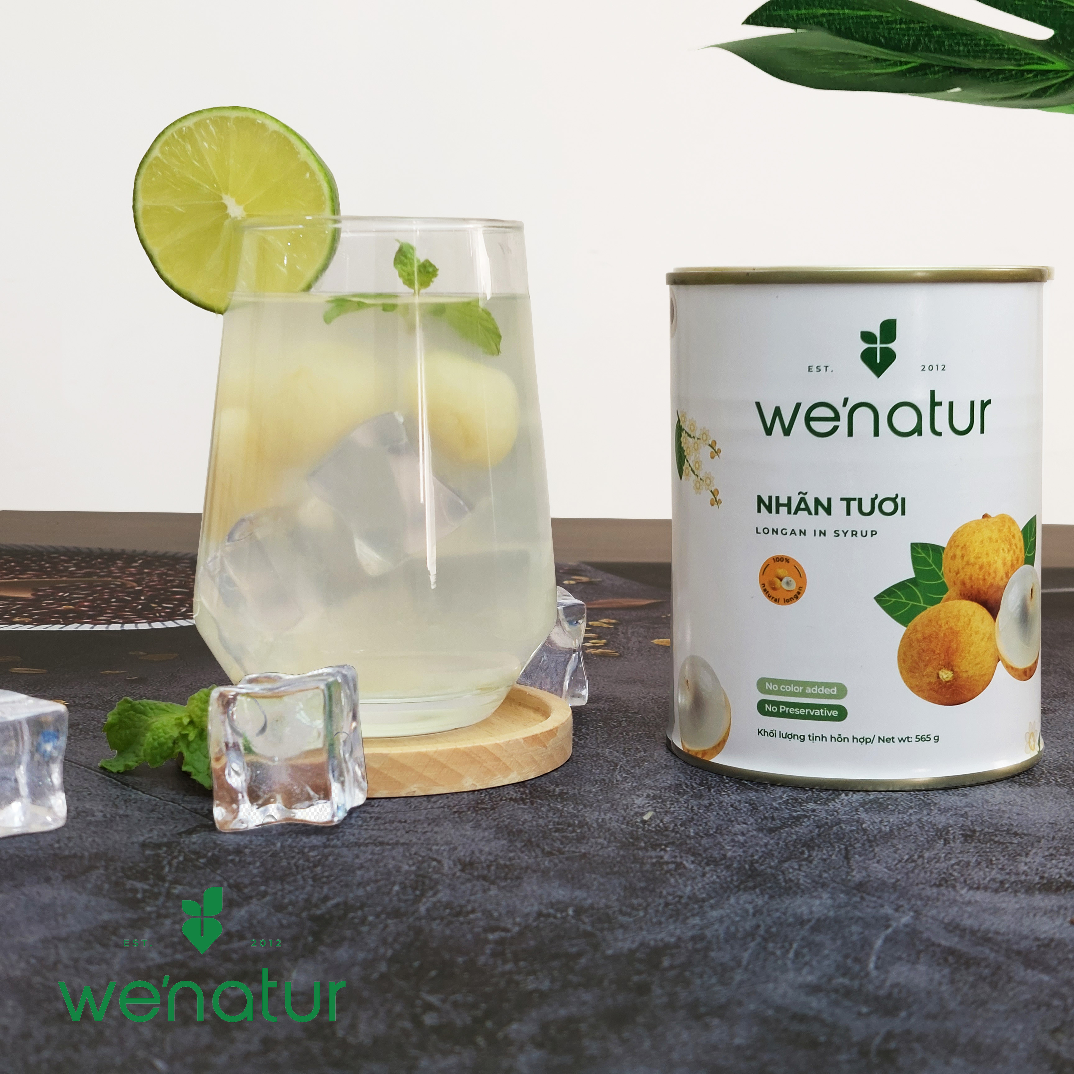 Nhãn tươi đóng lon 565g