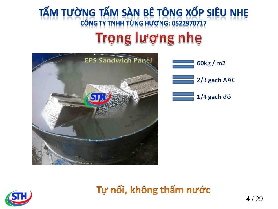 Bê tông xốp Tùng Hương