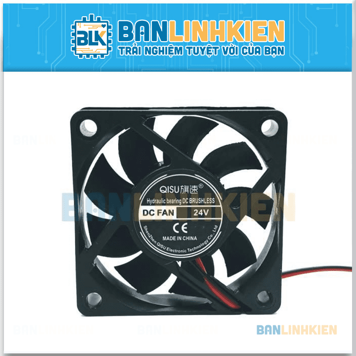 Quạt tản nhiệt 24V 6x6CM