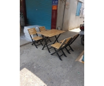 Bàn ghế sắt gỗ HTT 512