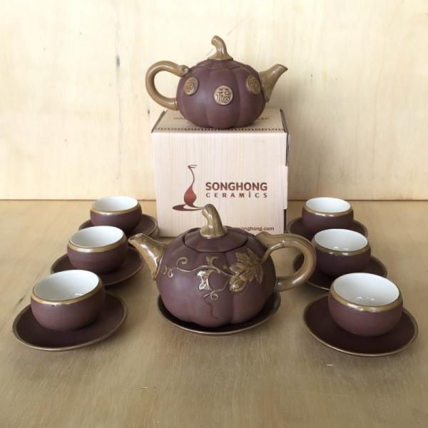 Bộ trà nâu đất