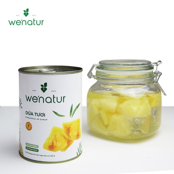 Dứa tươi đóng lon 565g
