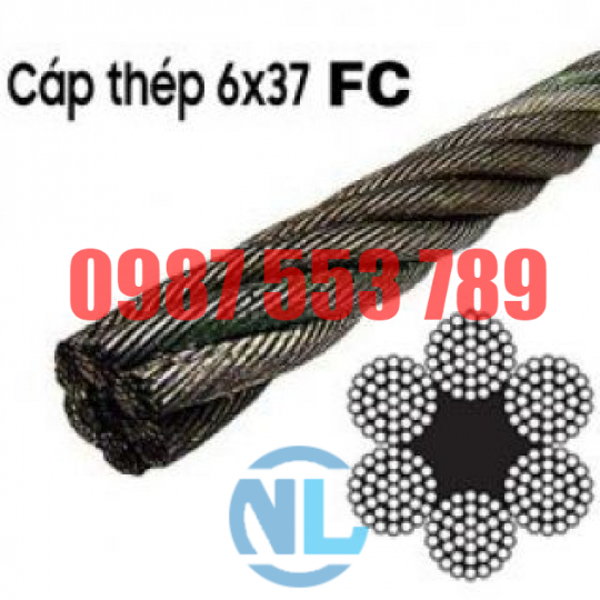 Dây cáp thép mạ 6x37
