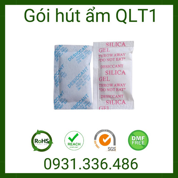 Gói hút ẩm 3g vải không dệt màu xanh, đỏ
