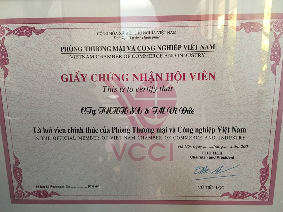 Hội viên chính thức của VCCI
